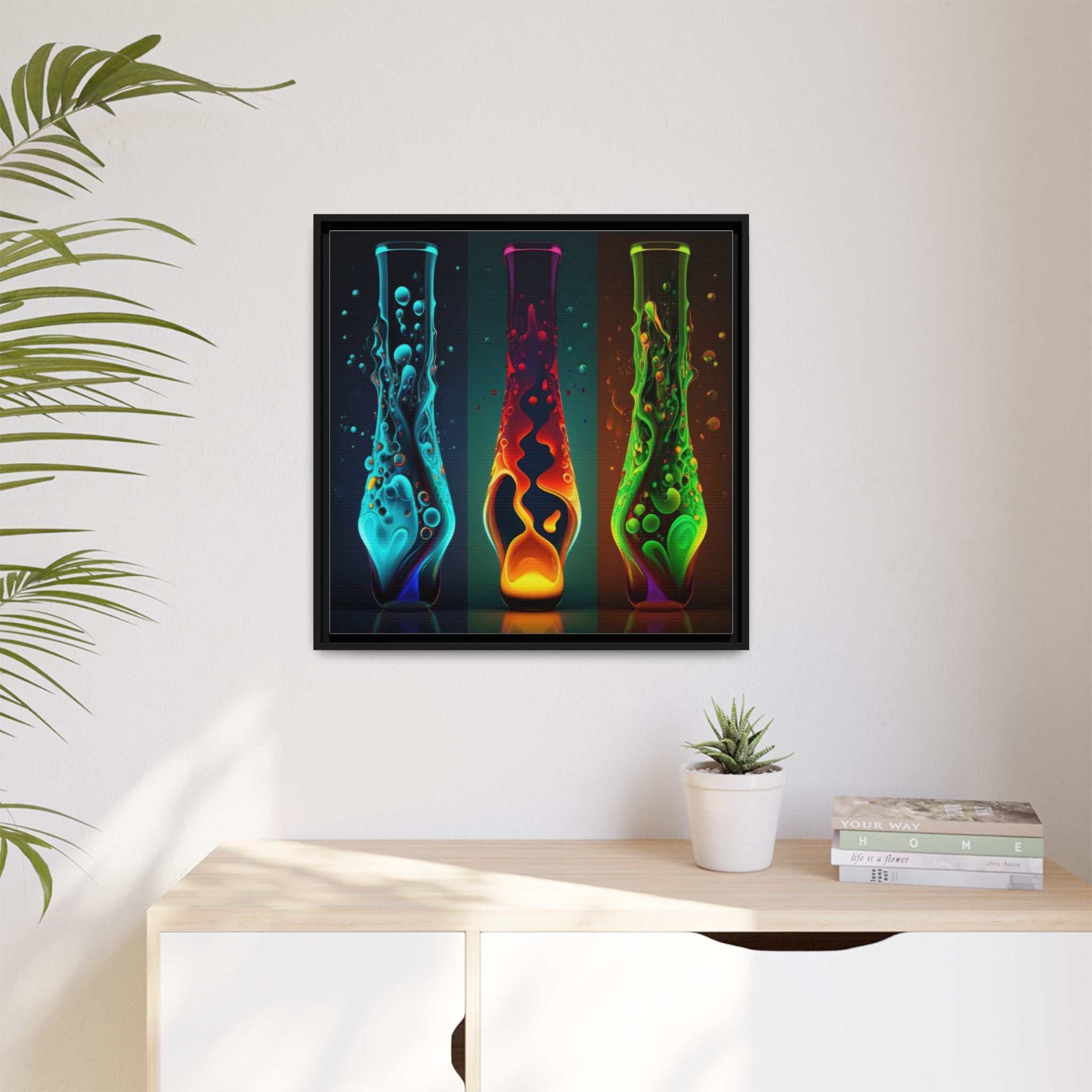 Three States of Flow, Art Print — Colorful Modern Wall Canvas