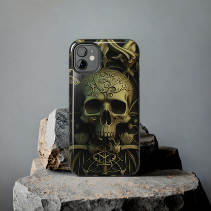 Metallic Chrome Skulls and classic Designed 3 Tough Phone Cases