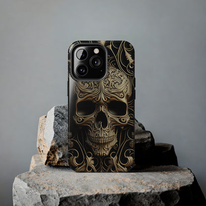 Metallic Chrome Skulls and Classic Designed 8 Tough Phone Cases