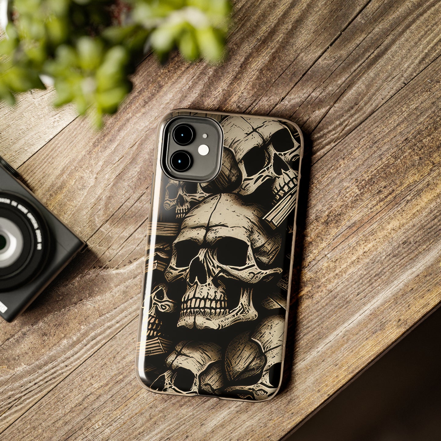 Metallic Chrome Skulls and classic Designed 14 Tough Phone Cases