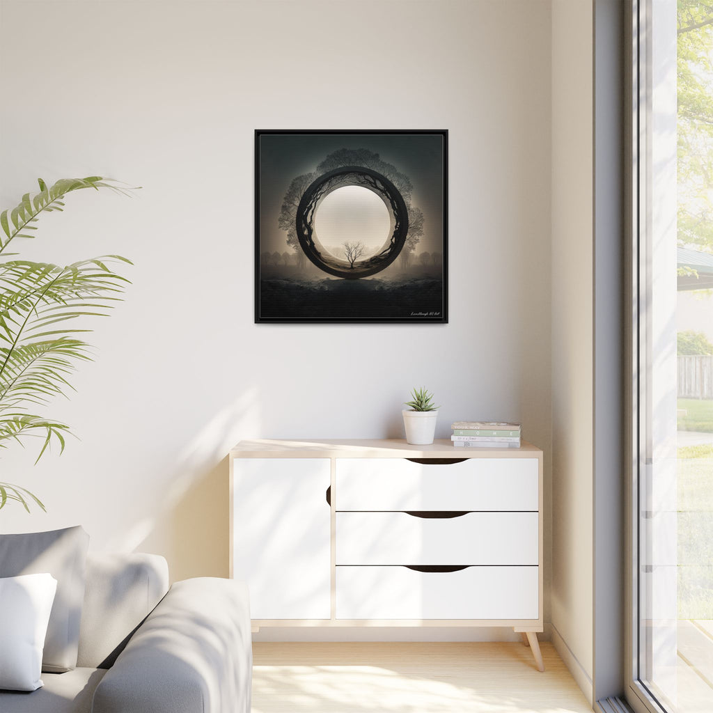 Circle of Stillness, Art Print — Colorful Modern Wall Canvas