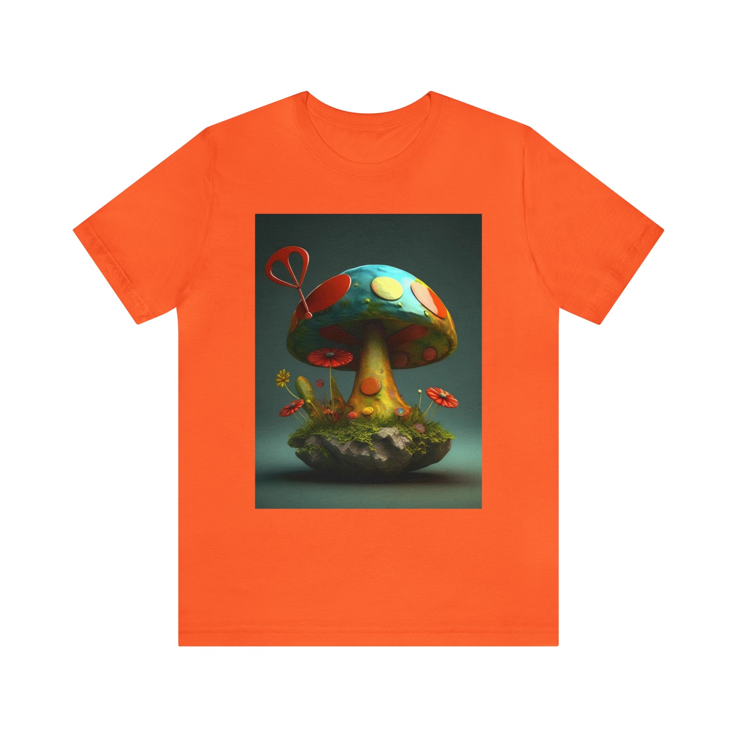 Hippie Mushroom Color Candy Style Design Style 4 Unisex Jersey Short Sleeve Tee