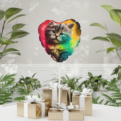 Pretty Kitty Style One Balloon (Round and Heart-shaped), 11"