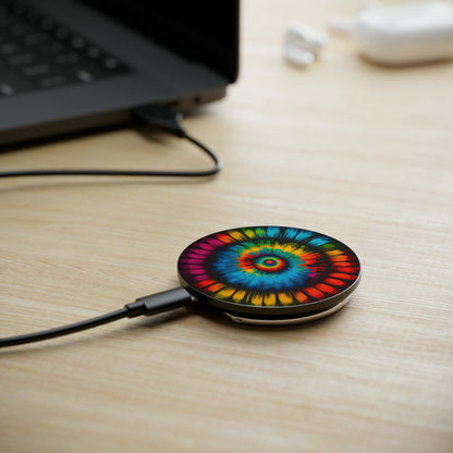 Bold And Beautiful Tie Dye Style 4 Magnetic Induction Charger