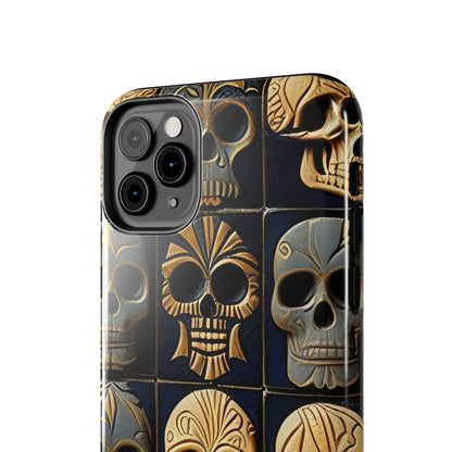 Metallic Chrome Skulls and classic Designed 17 Tough Phone Cases