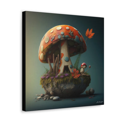 Beautiful Fairy Mushroom Home  Canvas Gallery Wraps