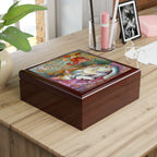 Mosaic Dreams: A Cat’s Serenity, Jewelry- Stash- Collection Box