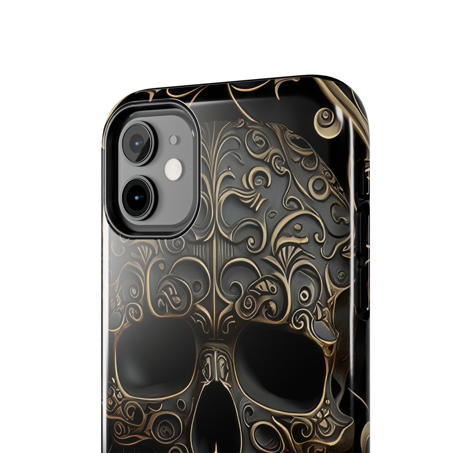 Metallic Chrome Skulls and classic Designed 2 Tough Phone Cases