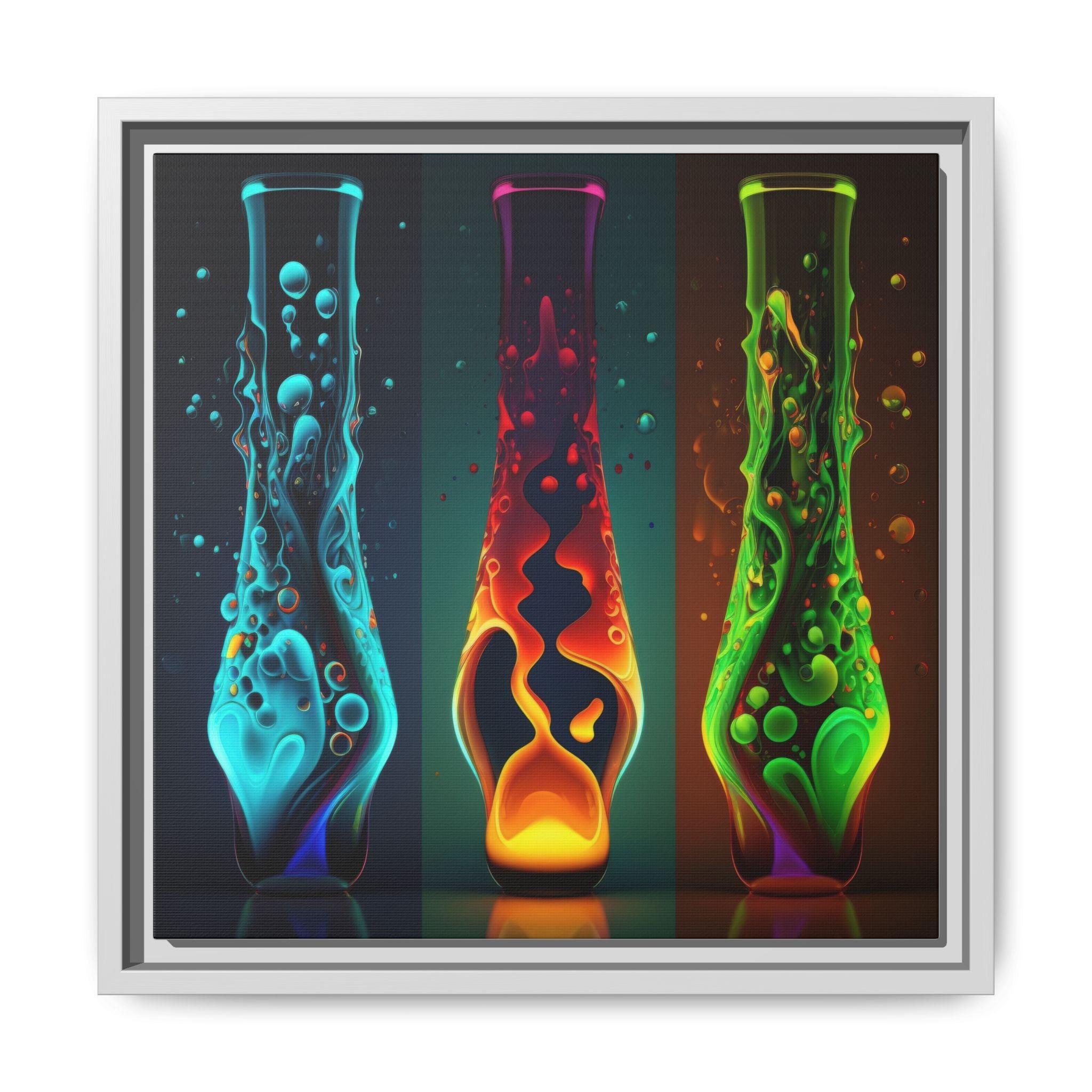 Three States of Flow, Art Print — Colorful Modern Wall Canvas