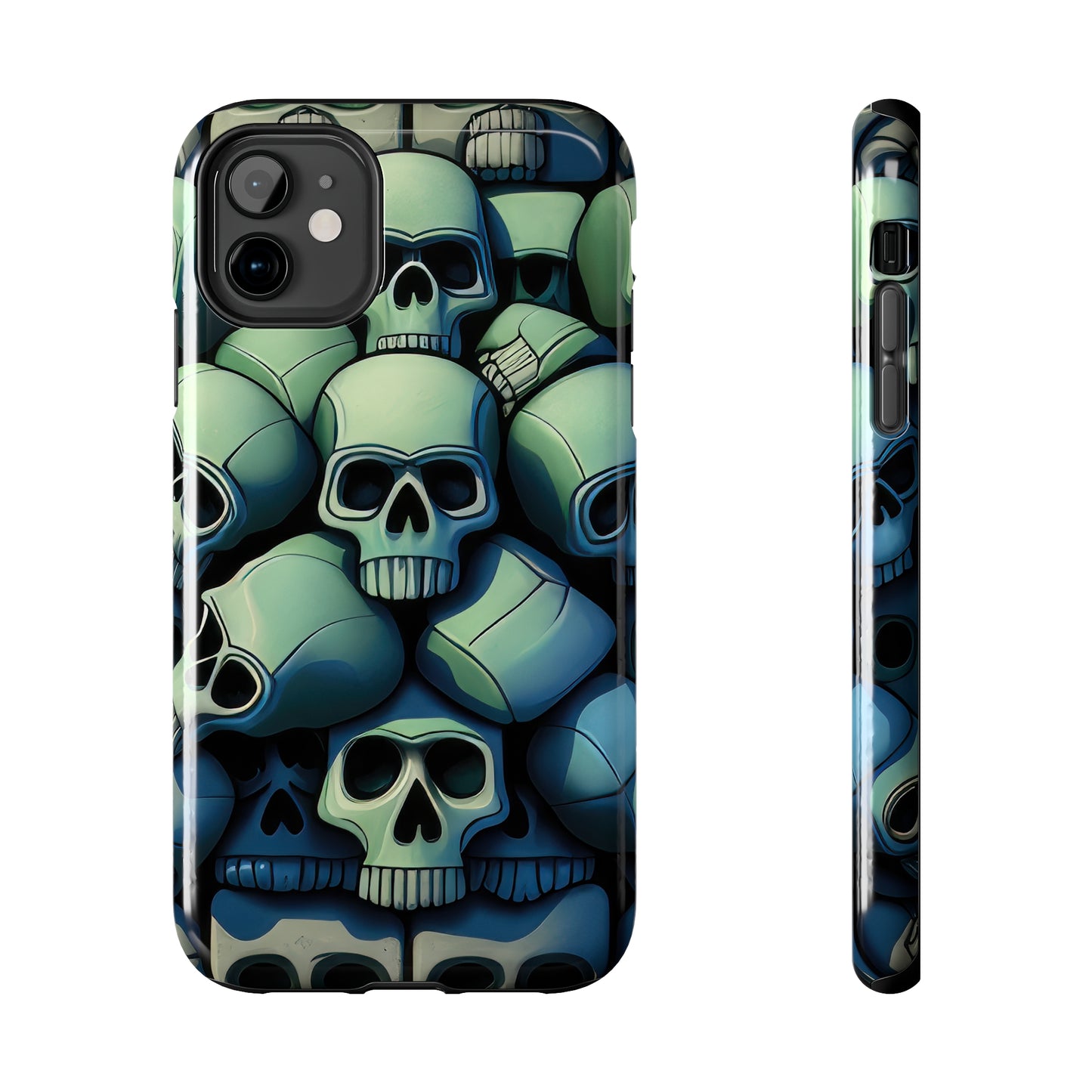 Metallic Chrome Skulls and classic Designed 10 Tough Phone Cases