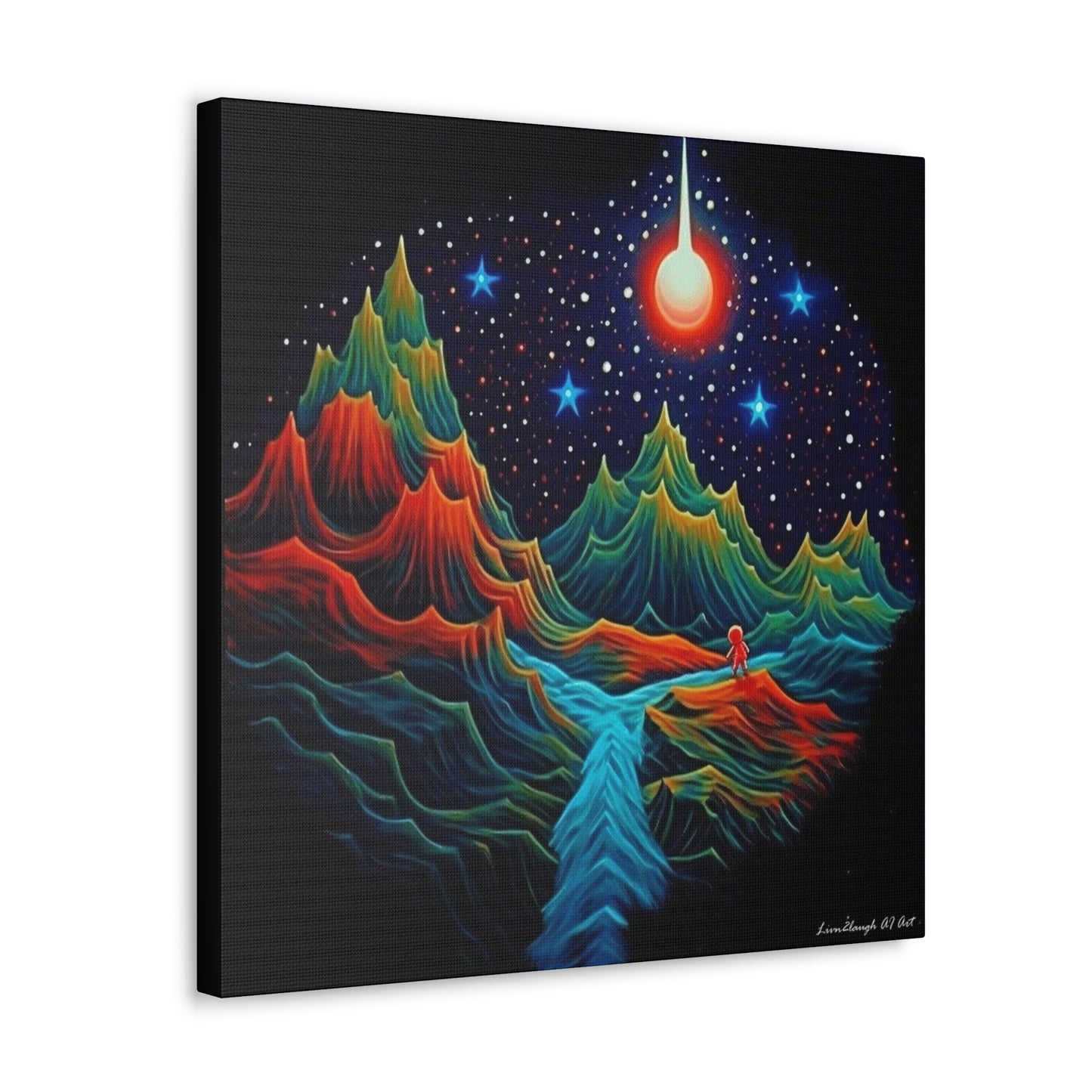 Star light Mountain Dream Canvas Gallery Wraps