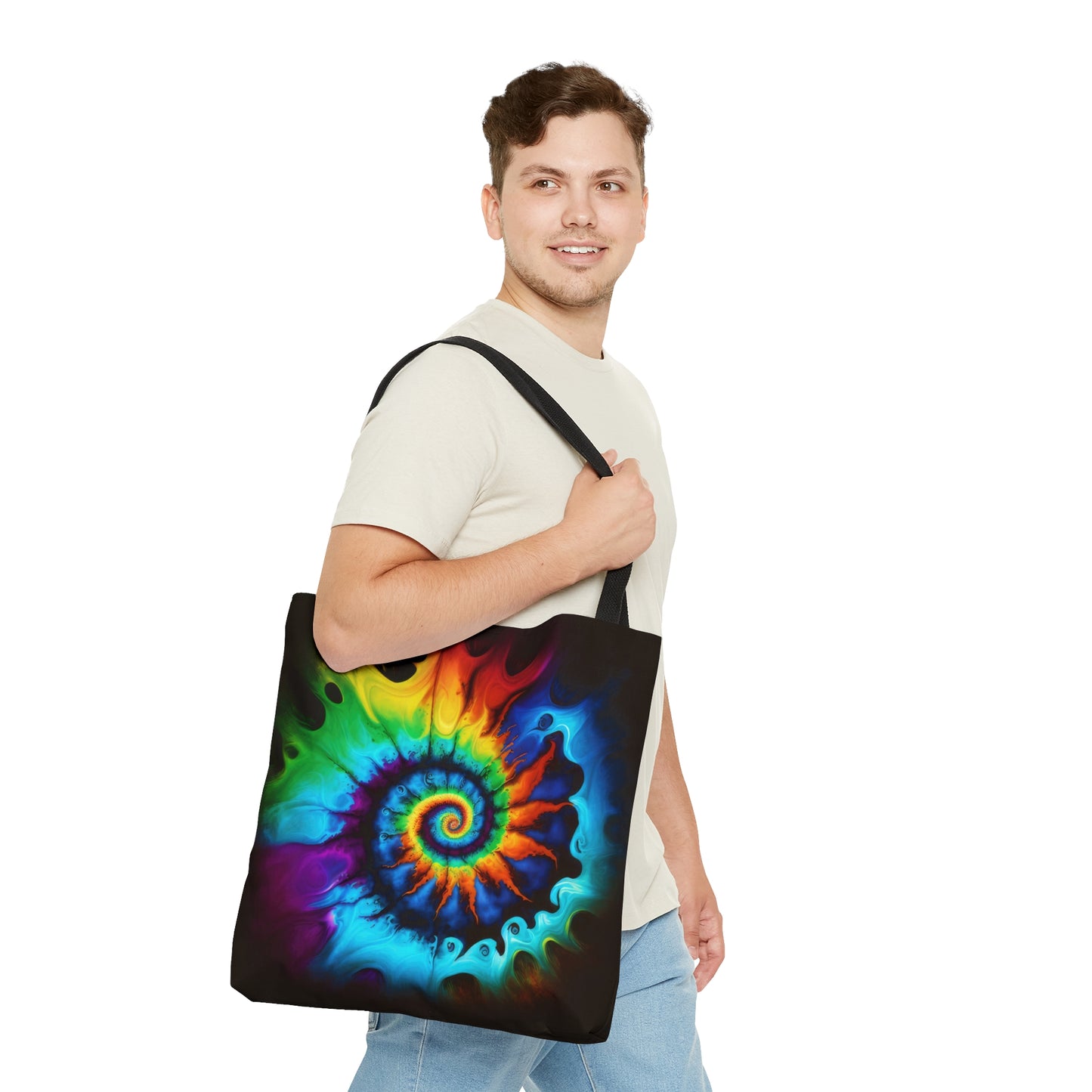 Bold And Beautiful Tie Dye Style Two Tote Bag (AOP)