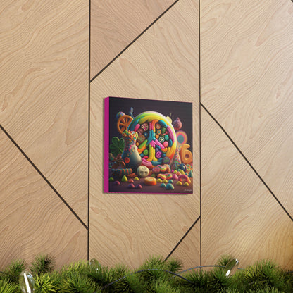 Fantastic Gummie Hippie Peace Sign 2 Canvas Gallery Wraps