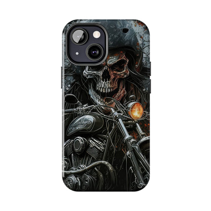 Skull Motorcycle Rider, Ready to Tear Up Road On Beautiful Bike 6 Tough Phone Cases