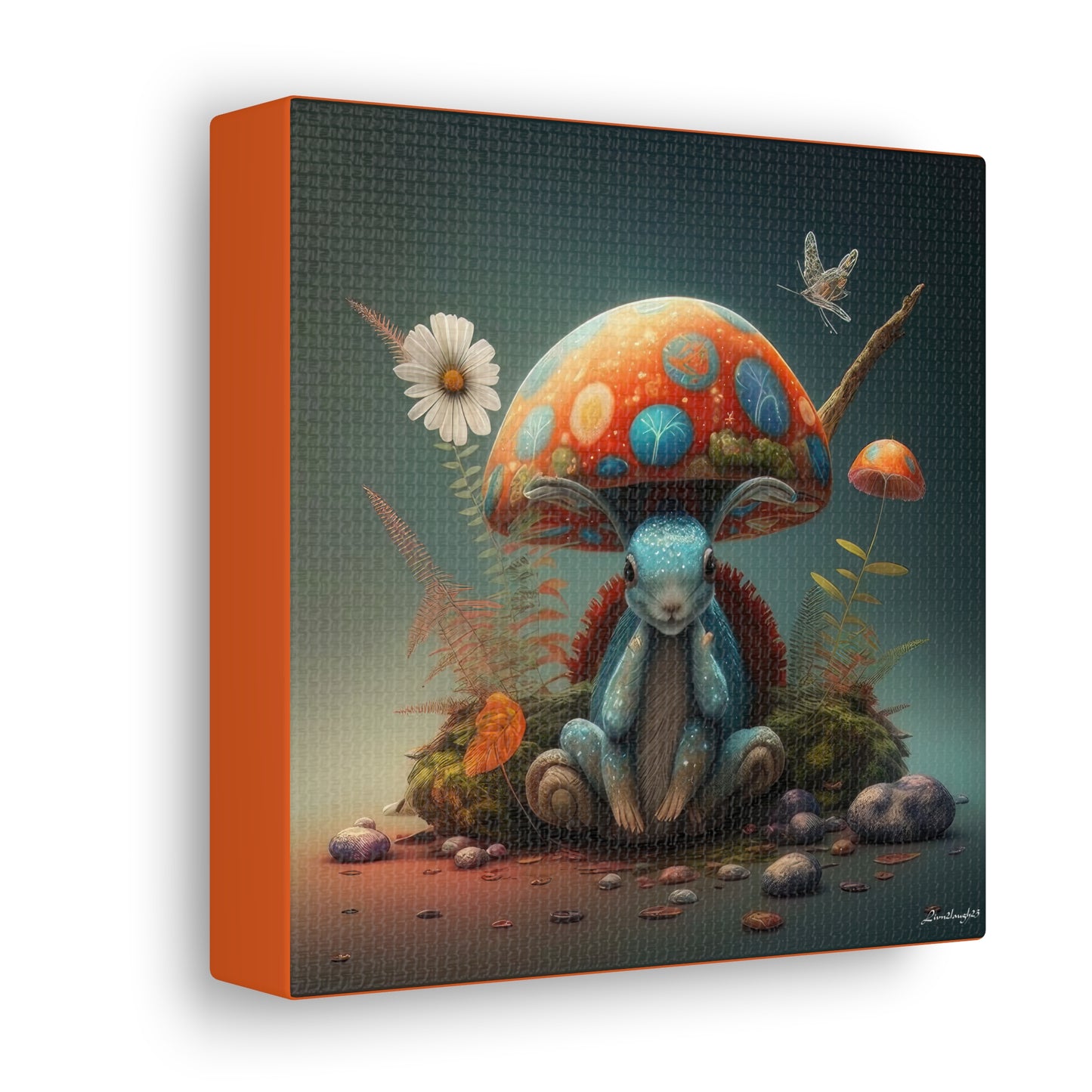 Mystical Animal Mushroom Flowers And Butterfly Canvas Gallery Wraps