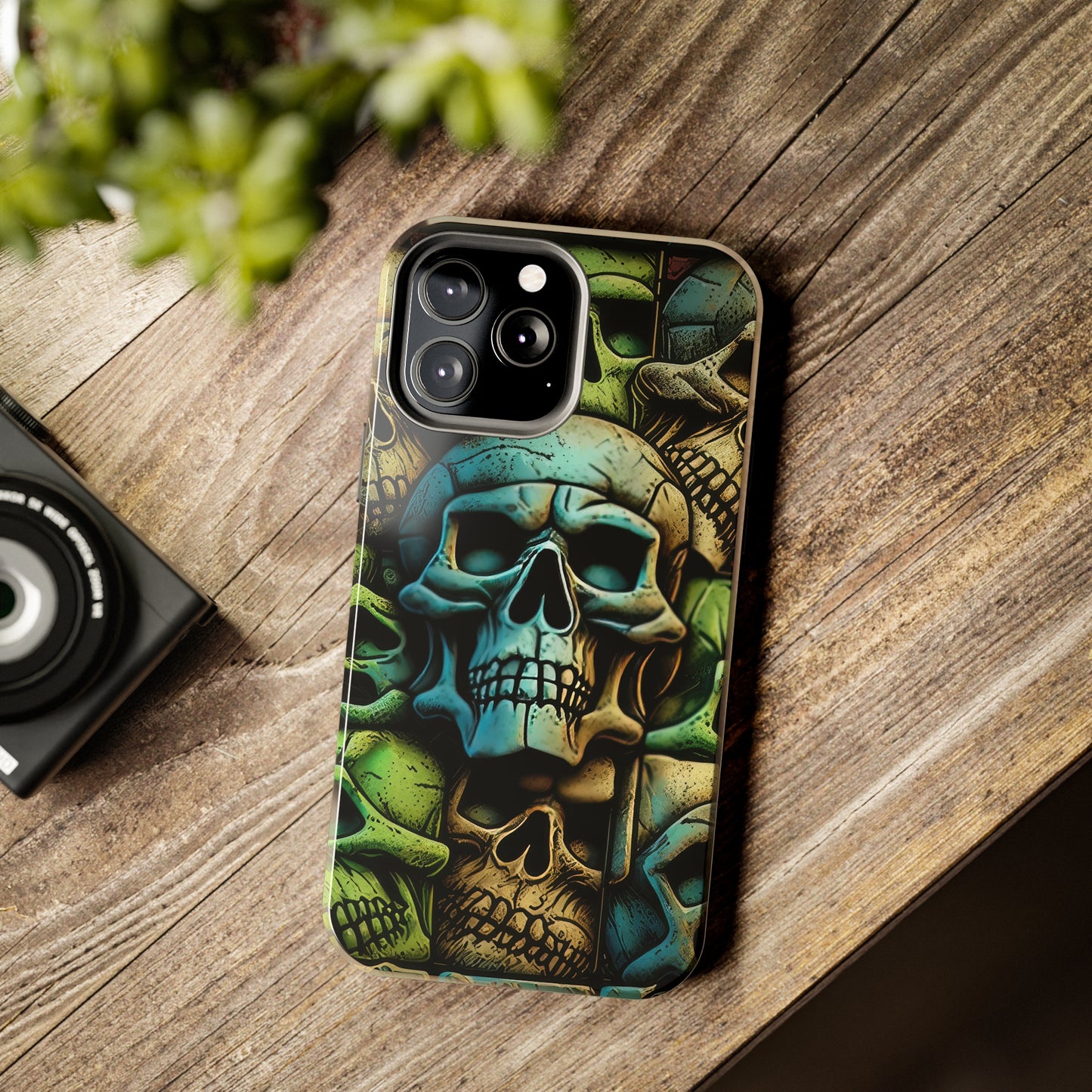 Metallic Chrome Skulls and classic Designed 13 Tough Phone Cases