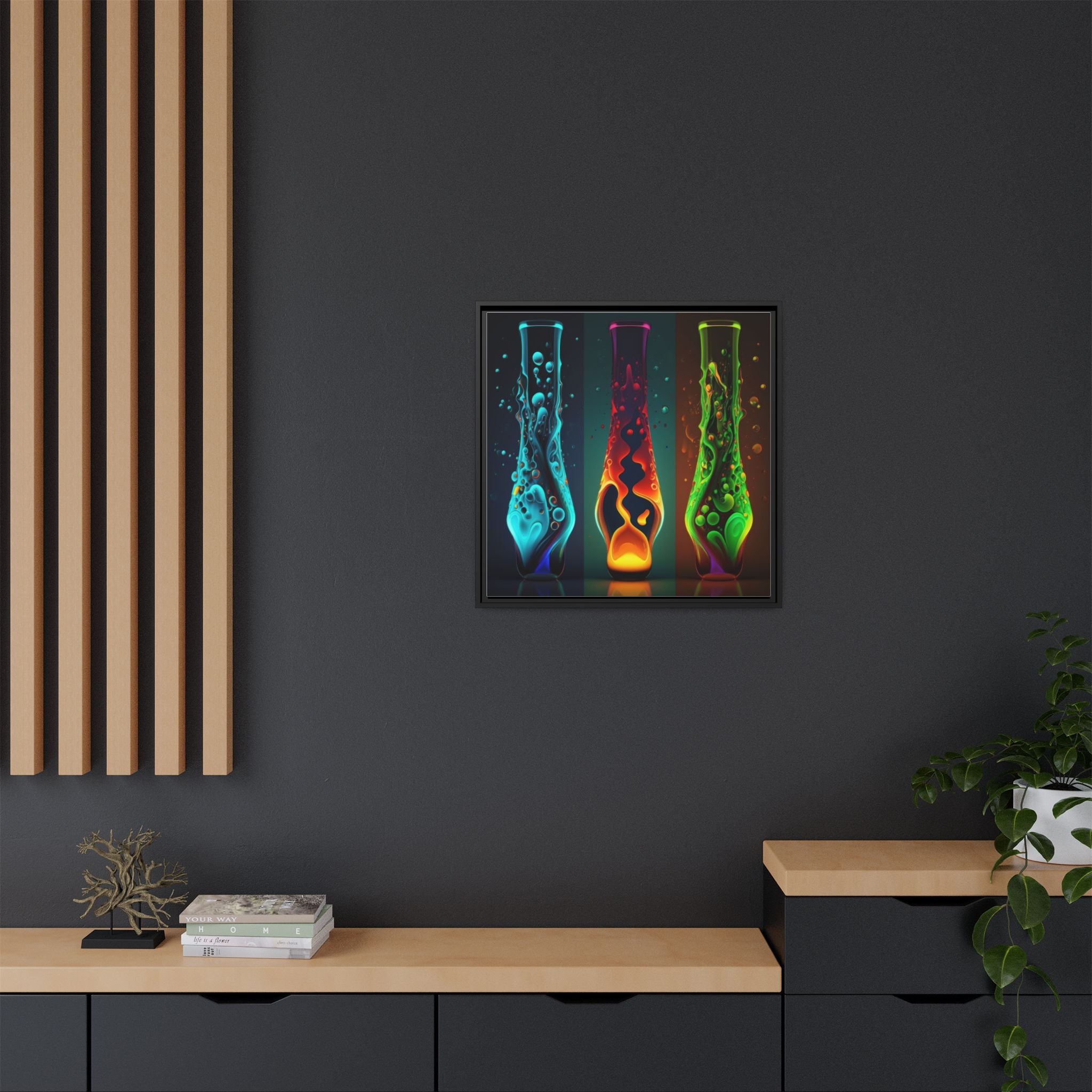 Three States of Flow, Art Print — Colorful Modern Wall Canvas