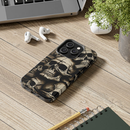 Metallic Chrome Skulls and classic Designed 14 Tough Phone Cases