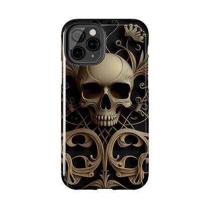 Metallic Chrome Skulls and classic Designed 1 Tough Phone Cases