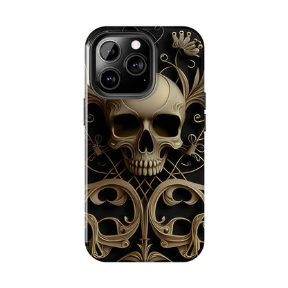 Metallic Chrome Skulls and classic Designed 1 Tough Phone Cases