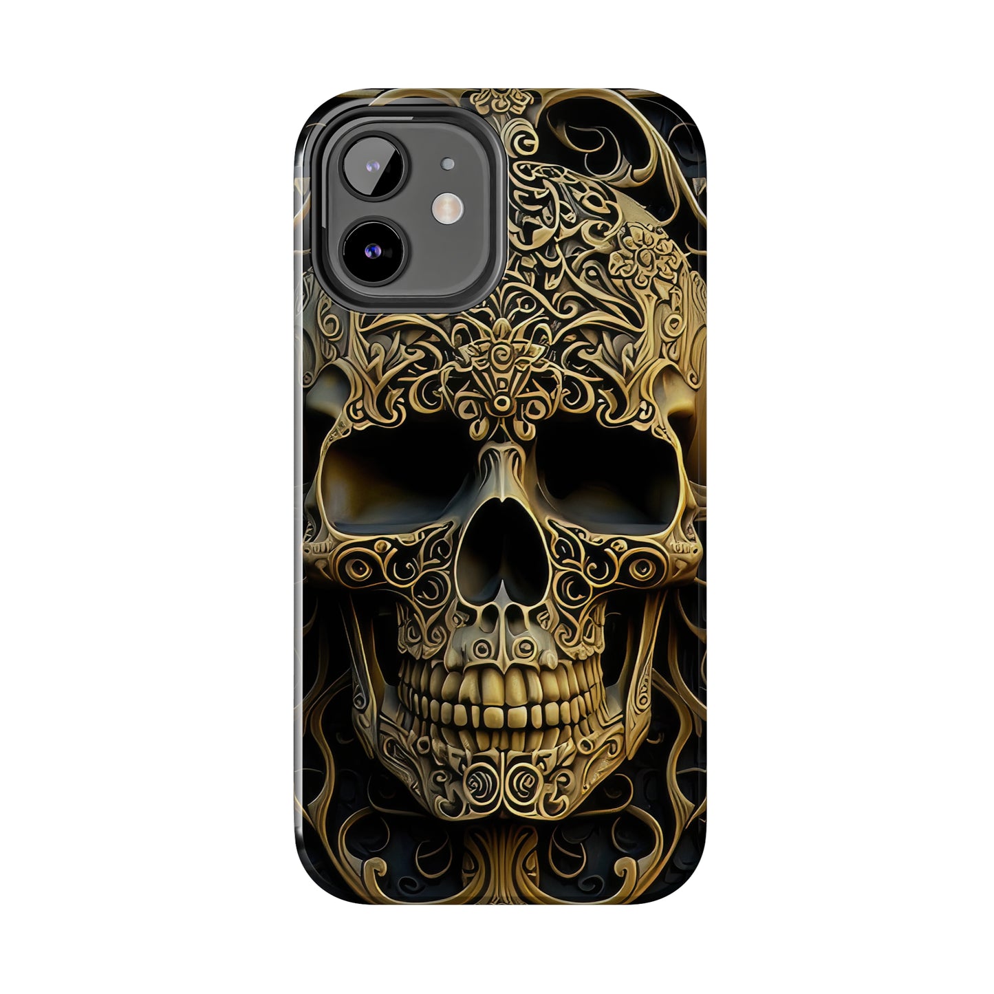 Metallic Chrome Skulls and classic Designed 4 Tough Phone Cases