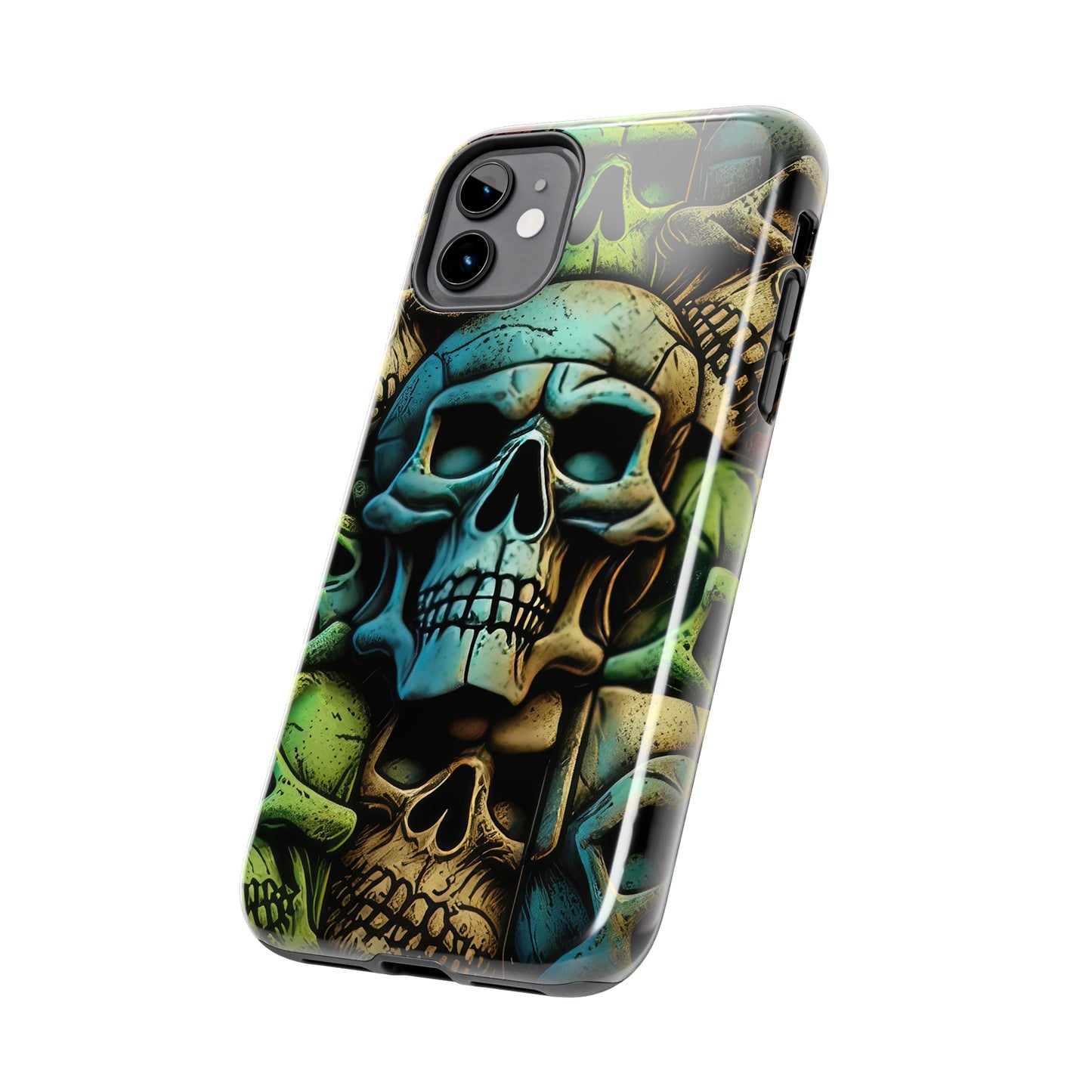 Metallic Chrome Skulls and classic Designed 13 Tough Phone Cases