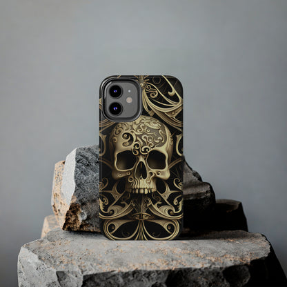 Metallic Chrome Skulls and classic Designed 7 Tough Phone Cases