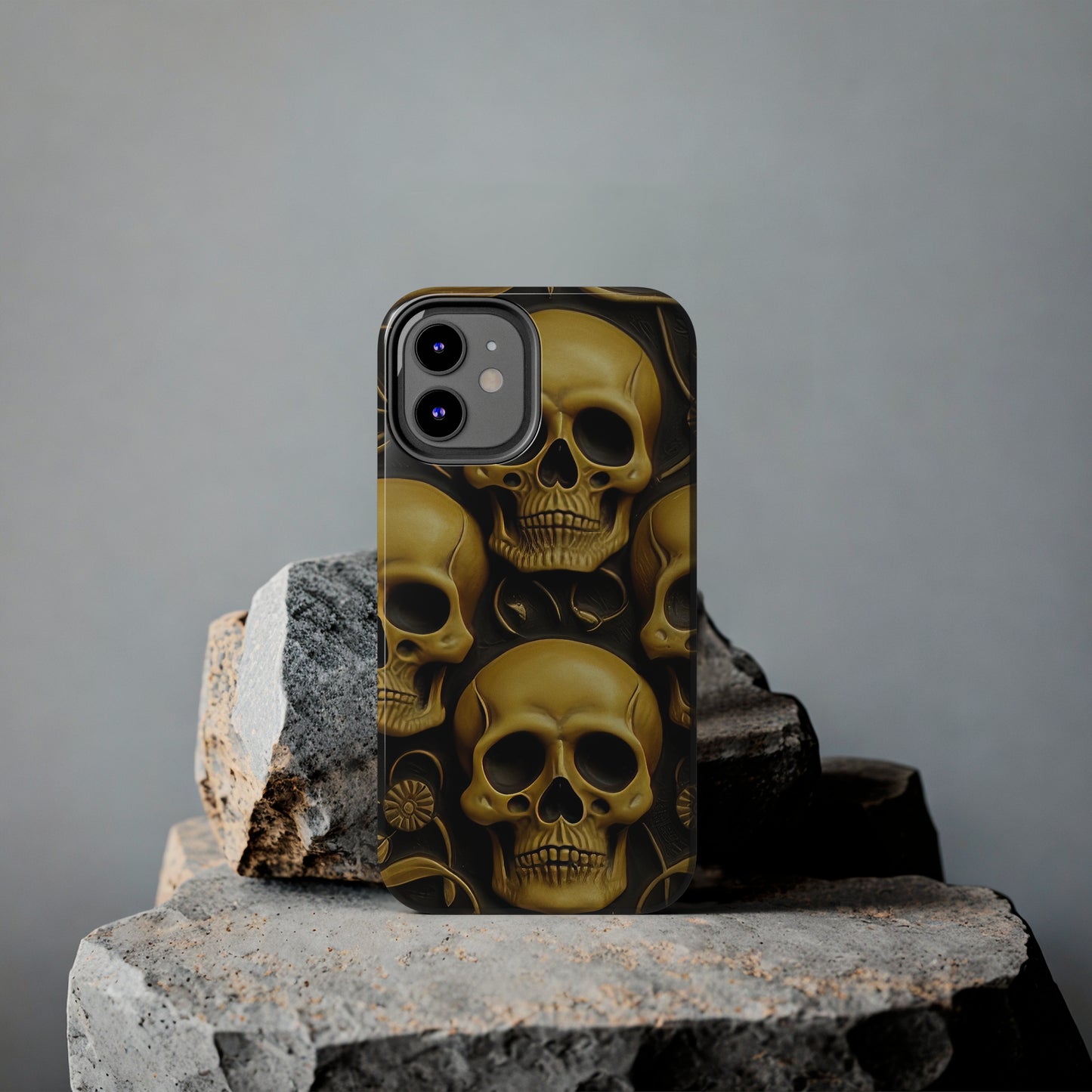 Metallic Chrome Skulls and classic Designed 18 Tough Phone Cases