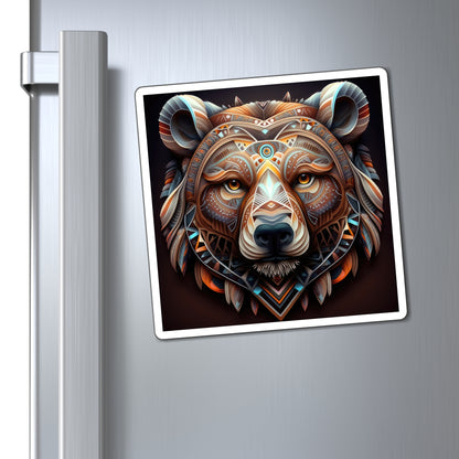 Magnificent Navajo Bear Style Three Magnets