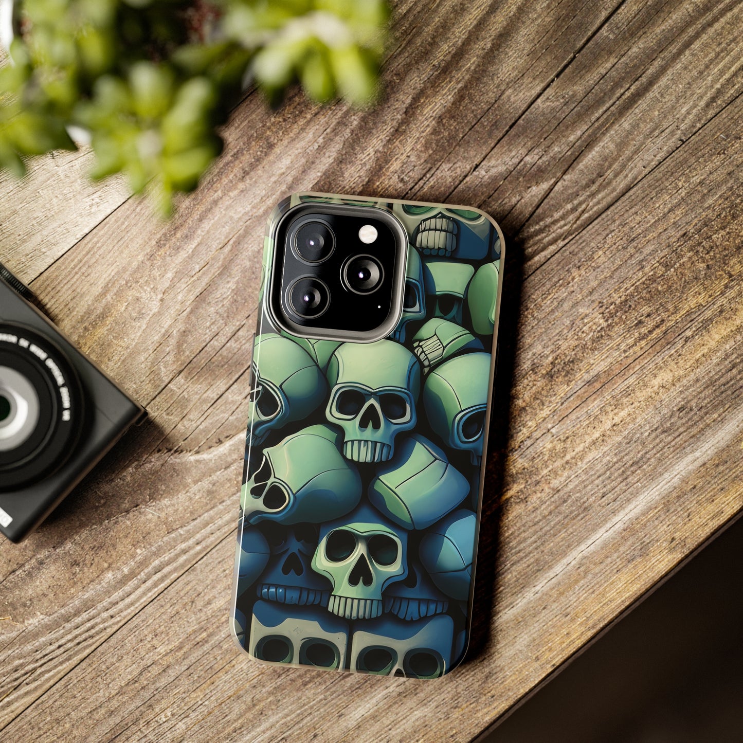 Metallic Chrome Skulls and classic Designed 10 Tough Phone Cases