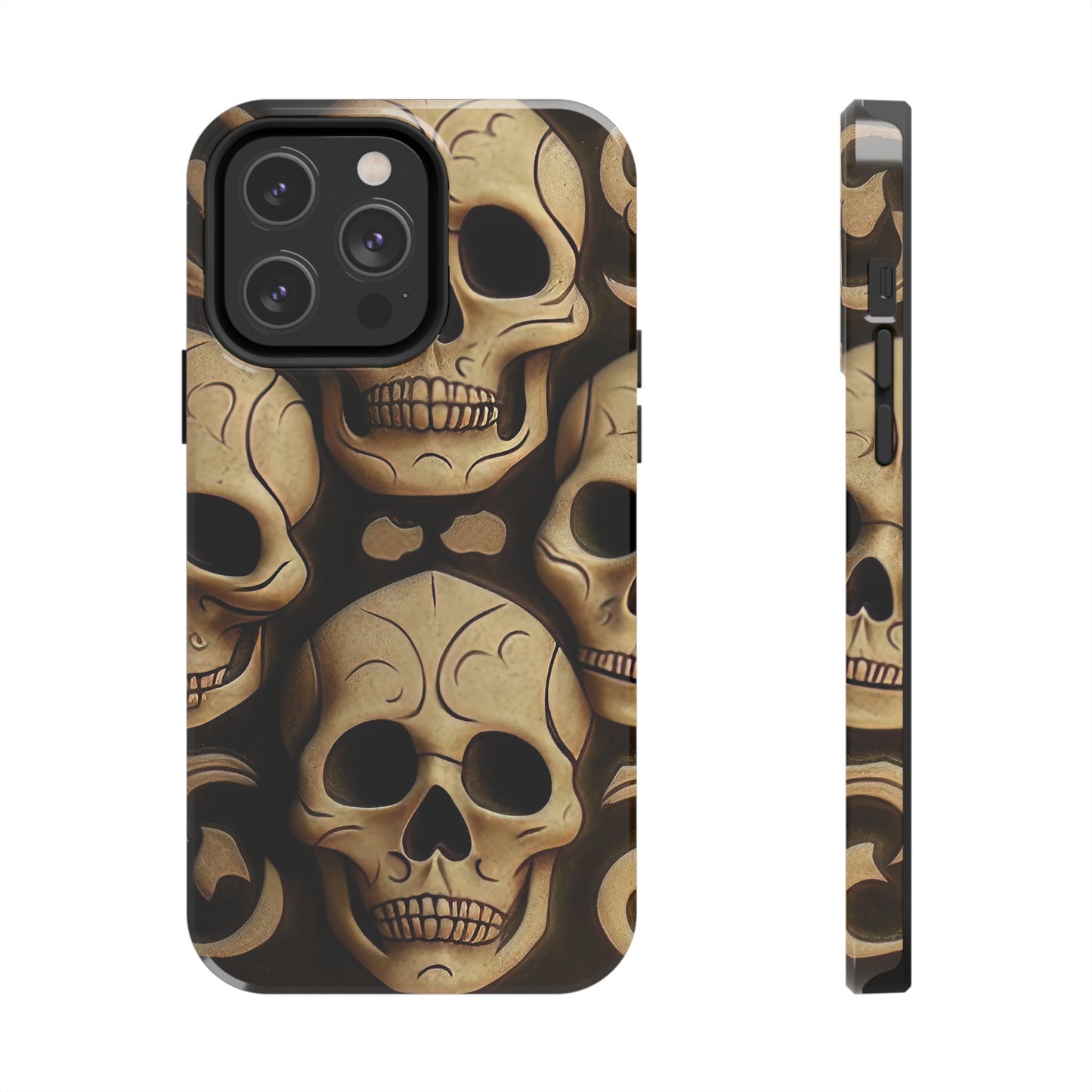 Metallic Chrome Skulls and classic Designed 19 Tough Phone Cases