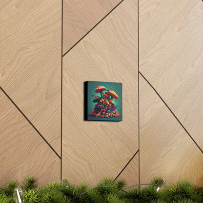 Beautiful Mushroom Luminating Colorful Bliss7 Canvas Gallery Wraps