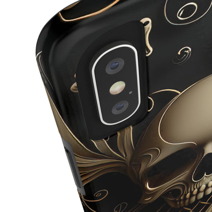 Metallic Chrome Skulls and classic Designed 1 Tough Phone Cases