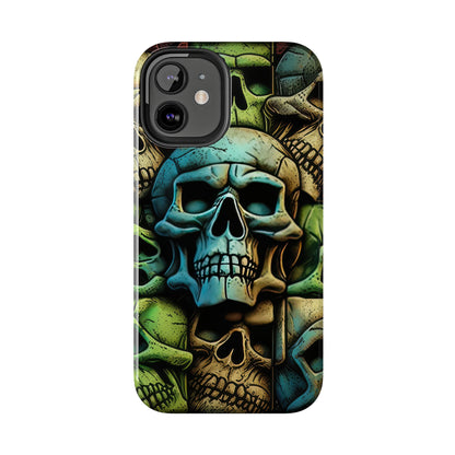 Metallic Chrome Skulls and classic Designed 13 Tough Phone Cases