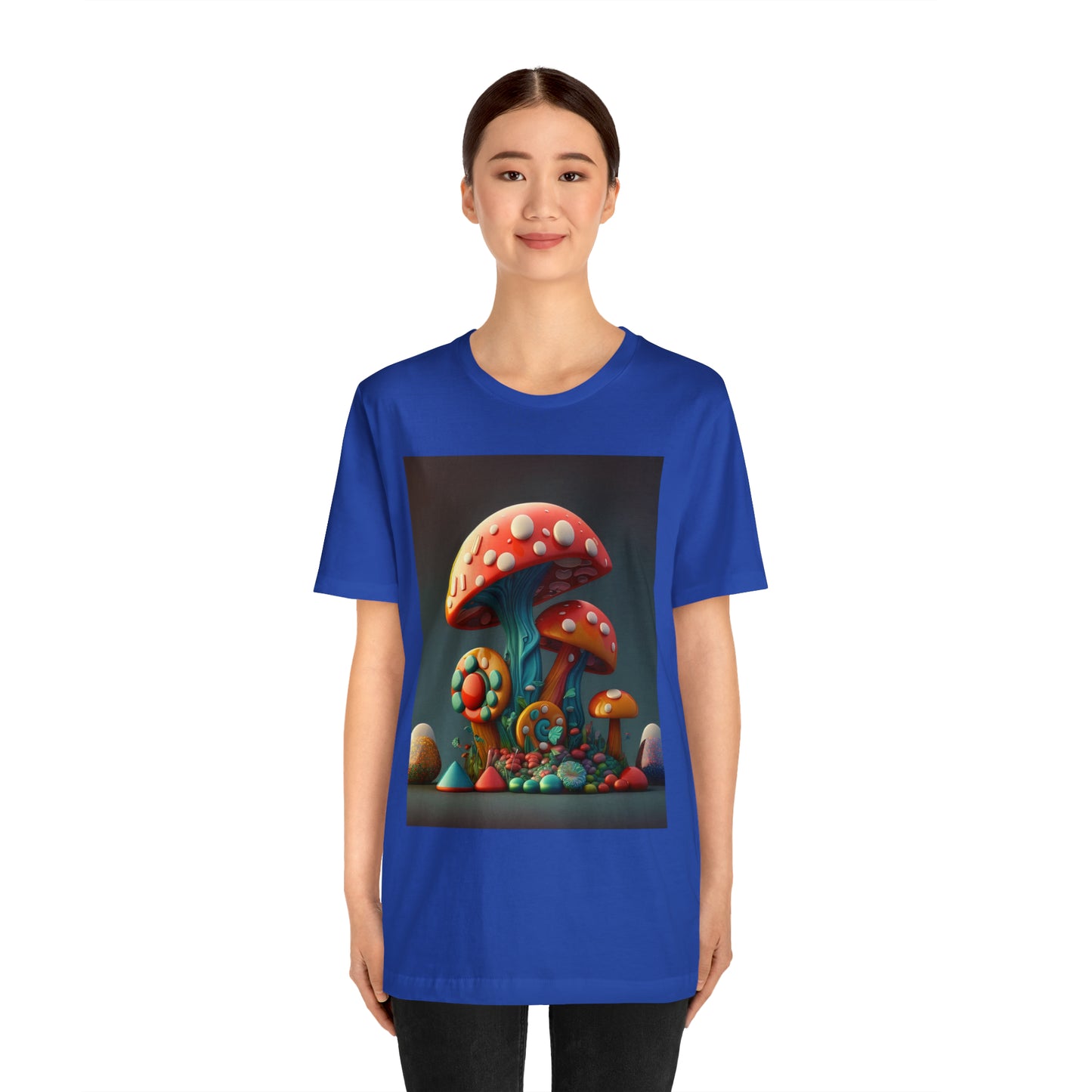 Hippie Mushroom Color Candy Style Design Style 6 Unisex Jersey Short Sleeve Tee