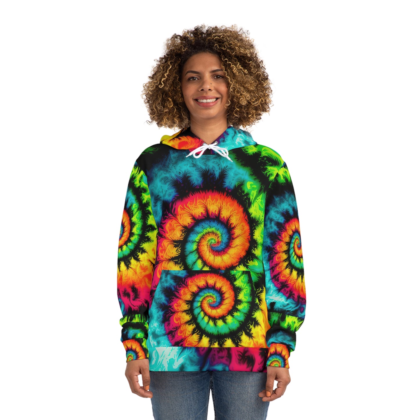 Bold And Beautiful Tie Dye Style Three Fashion Hoodie (AOP)