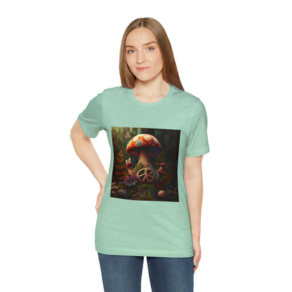 Hippie Mushroom Color Candy Style Design Style 7 Unisex Jersey Short Sleeve Tee