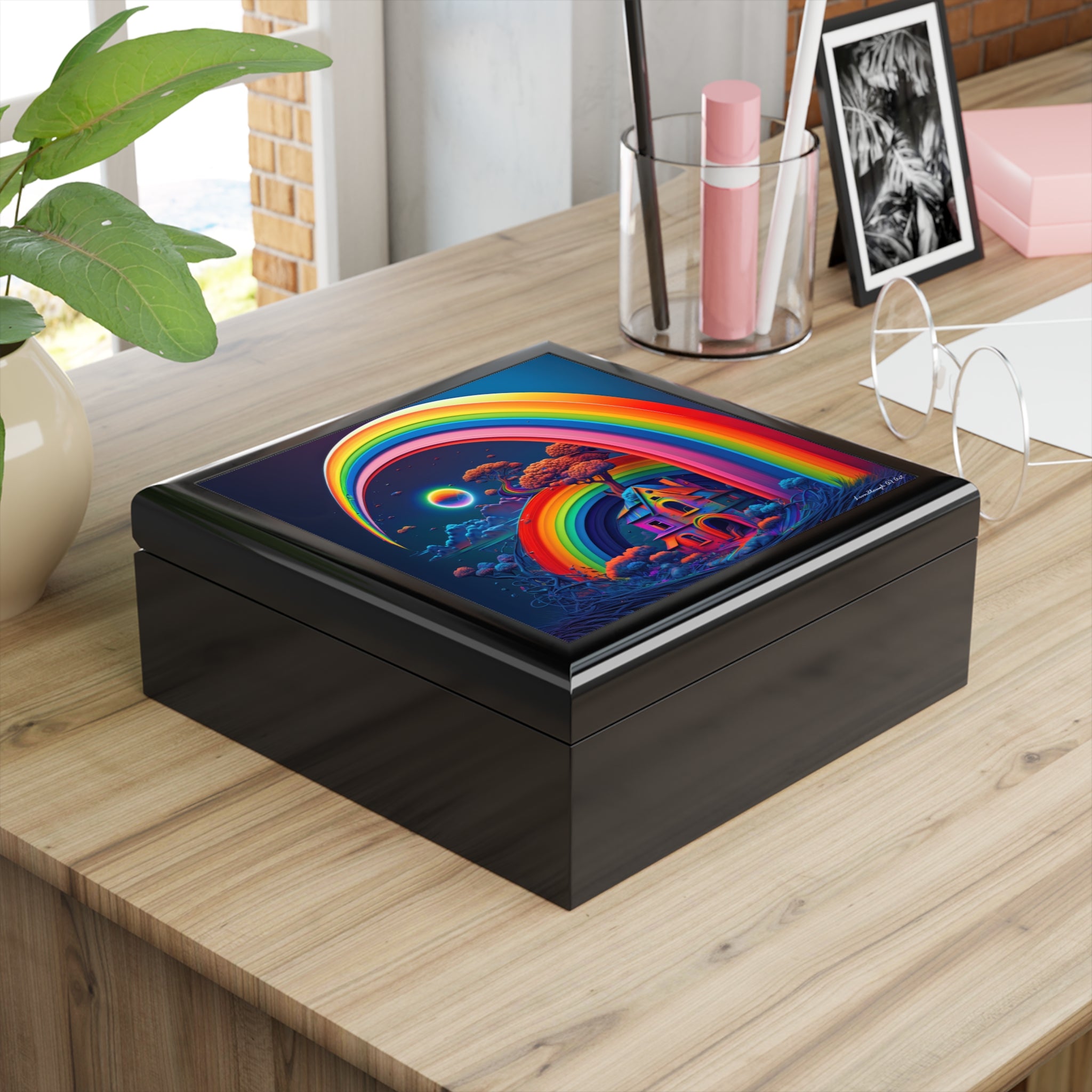 Home Beneath the Rainbow, Jewelry- Stash- Collection Box