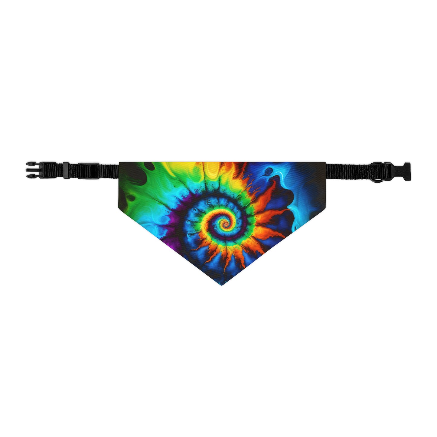 Tie Dye Style Two Pet Bandana Collar