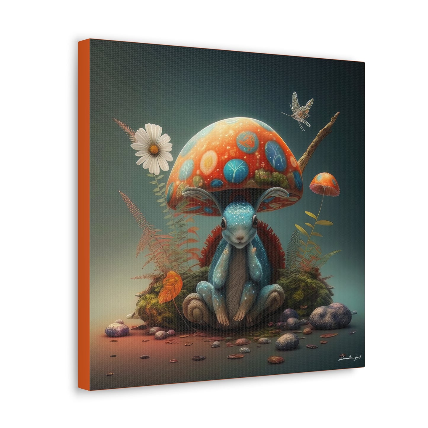 Mystical Animal Mushroom Flowers And Butterfly Canvas Gallery Wraps