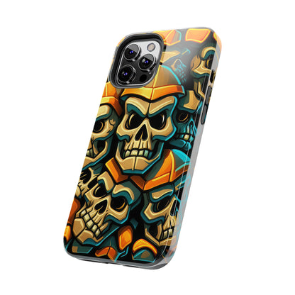 Metallic Chrome Skulls and classic Designed 16 Tough Phone Cases