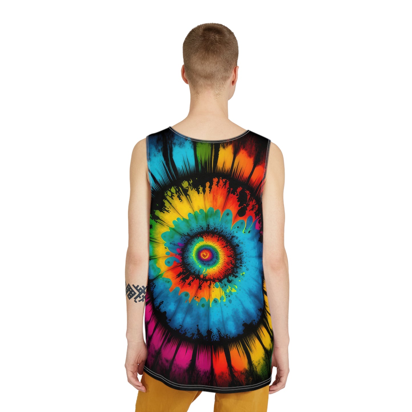 Bold And Beautiful Tie Dye Style Four Men's Tank (AOP)