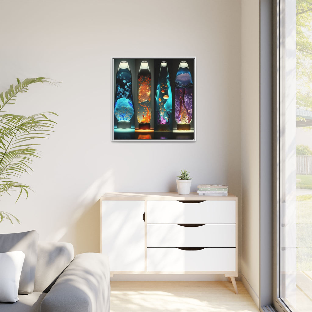 Elemental Currents, Art Print — Colorful Modern Wall Canvas