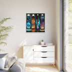 Elemental Currents, Art Print — Colorful Modern Wall Canvas
