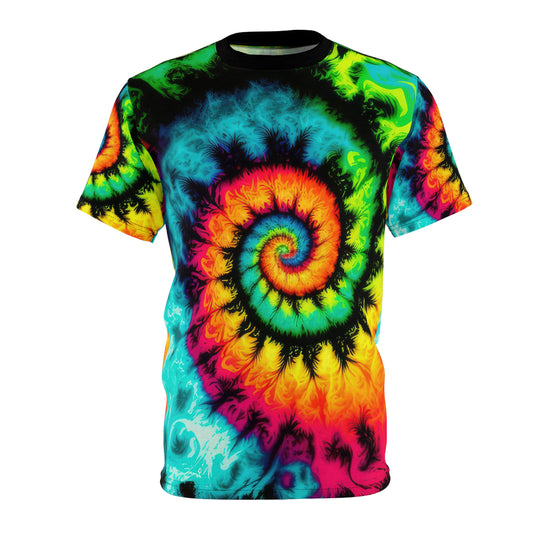 Bold And Beautiful Tie Dye Style Two Unisex Cut & Sew Tee (AOP)