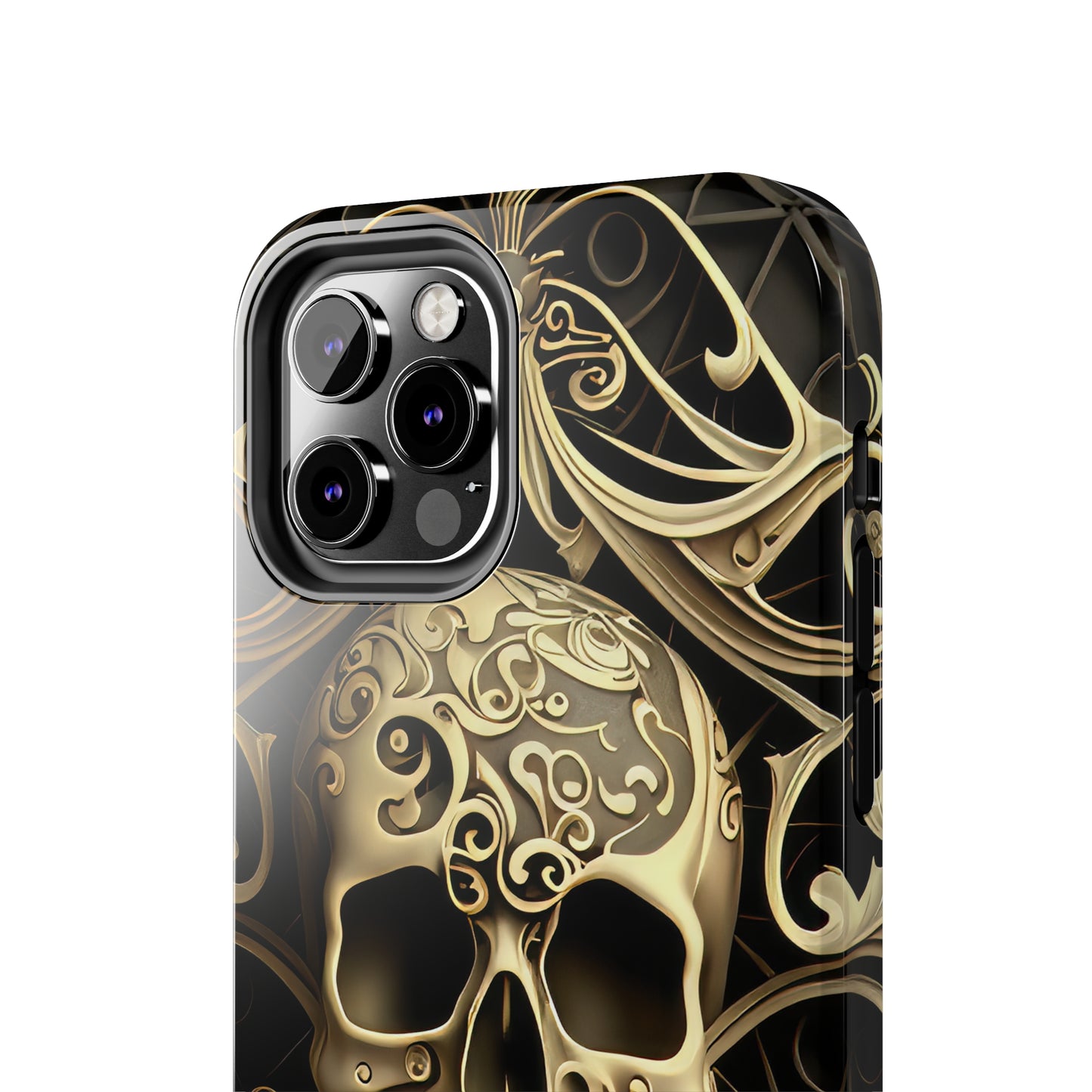 Metallic Chrome Skulls and classic Designed 7 Tough Phone Cases