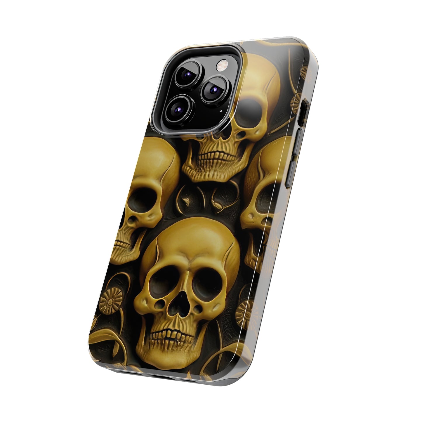 Metallic Chrome Skulls and classic Designed 18 Tough Phone Cases