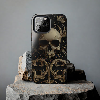 Metallic Chrome Skulls and classic Designed 1 Tough Phone Cases