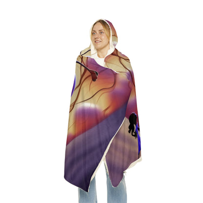 Cherry Stem Love Fishing Snuggle Blanket