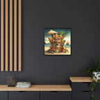 Tiki Dreams by the Shore, Art Print — Colorful Modern Wall Canvas